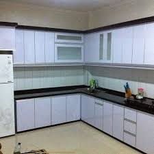 Contoh Kitchen Set Modern Lemari Dapur Ide Apartemen Rumah