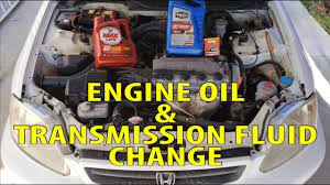 Most engines require anywhere between 5 to 8 quarts of oil. 2000 Honda Civic Engine Oil Transmission Fluid Change Youtube