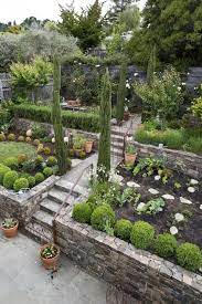 15 Inspirations De Jardins Qui Donnent Envie D Avoir Son Carre De Pelouse Www Shoko Fr Sloped Backyard Landscaping Sloped Garden Landscape Design