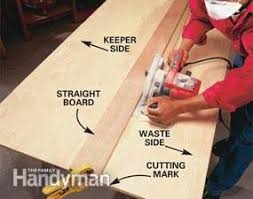 Use a circular saw with two pieces of mdf or ply with factory edges. How To Use A Circular Saw Long Cuts Diy Family Handyman