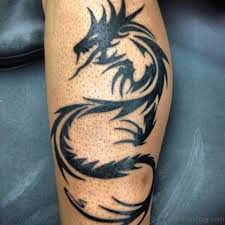 These tribal wave leg bands were done fully in fat black ink, locking tight against the neg space between waves. 108 Great Looking Tribal Tattoos On Leg