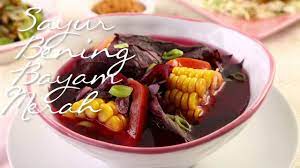 Bobor bayam tepat dijadikan sebagai santapan siang hari. Resep Sayur Bening Bayam Merah A La Selera Nusantara Youtube