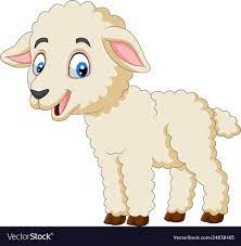 vector illustration of cartoon happy lamb isolated on white background download a free preview or high qu cartoon clip art cartoon butterfly kids art projects