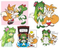 1 canon 2 fanon 3 fandom 4 gallery 4.1 fan art 5 videos 6 variations 7 navigation when the marmolims celebrate after tails brought out groundwater in the planet of misfortune, cosmo was standing on the cliff near the city. Cosmo X Tails Explore Tumblr Posts And Blogs Tumgir