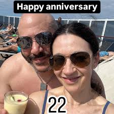 Happy Anniversary to my ride or die. 22 years of one hell of a roller  coaster. Im not easy. Im often the biggest pain in the ass. Im so good at  being