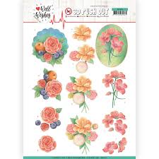 Tailored to tickle the funny bone of a jokester or warm the heart of a sensitive soul, your card speaks your message to the honored recipient every time they read it again. 3d Pushout Sheet Jeanine S Art Well Wishes Flowers Stanz Sb10428 1 15eur Anns Paper Art The Art Of Stitching