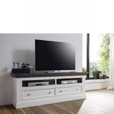 Daher sollte die einrichtung ebenso ihre küche funktioneller freigeben. Tv Lowboard Aus Paulowniaholz Landhausstil Weiss Mobel Jahnichen Center Gmbh