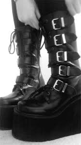 Goth aesthetic, pastel goth, grunge style, cyberpunk outfits. Gif Platform Boots Gotico Gothic Animated Gif On Gifer