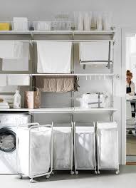 How To Use This Unexpected Ikea Product In Every Room Of The Home Ikea Laundry Room Laundry Room Storage Shelves Ikea Laundry