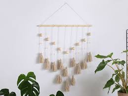 This boho chic home decor is great for a bedroom. How To Craft This Stylish Tassel Wall Hanging Goodhomes Magazine Goodhomes Magazine