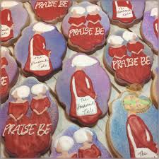 The Handmaids Tale Cookies Dystopian English And Books Decorated Sugar Cookies With Royal Icing Luckyd Sugar Cookies Decorated Monster Cookies Duck Cookies