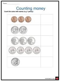 Coin identification printable math identifying coins worksheet teachers pay teachers. Counting Money Worksheets Important Coins Bills Summary
