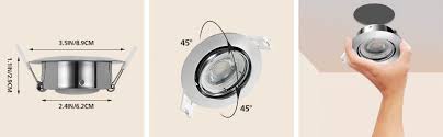 Perfect for residential, office, retail, hospitality, drop ceilings, remodeling. 6 X 6 W Led Recessed Ceiling Downlights Ultra Slim Led Recessed Ceiling Spotlights With Adjustable Angle Dimmable With Standard On Off Switch Ip 44 230 V 600 Lm 40 W Warm White Amazon De Beleuchtung