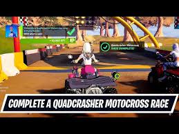 As with other vehicles in the game, the quadcrasher will randomly spawn in a number of locations across the fortnite map. Complete A Quadcrasher Motocross Race In Party Royale In Fortnite Season 5 Quick Challenge