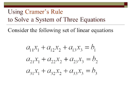 Cramer's rule calculator efficiently solves the simultaneous linear equations and instantly finds the value for the variables in the equation.it applies the cramer's rule for 2x2, 3x3, and 4x4 matrices as well. Cramer S Rule Gabriel Cramer Was A Swiss Mathematician Ppt Video Online Download