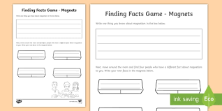 Worksheets labeled with are accessible to help teaching pro subscribers only. Magnets Fact Finding Worksheet Worksheet Teacher Made