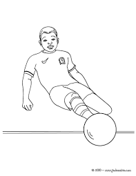 coloriage d un joueur de foot pendant match avec la balle au pied joli pour les enfants football star wars captain rex