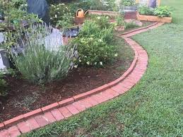Make a small hole in the middle of the dry mix using a shovel or a common garden hoe. Diy Brick Garden Edging In A Weekend The Kitchen Garten