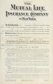 New york life also offers term insurance policies, mostly similar to those of competitors. Mutual Life Insurance Company Of New York 1909 05 06 Policies Found In The Musuem Of Insurance