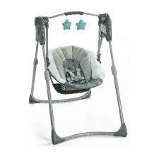Graco Slim Spaces Compact Baby Swing Space Saving Design