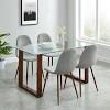 The most common 4 seater table set material is cotton. 1