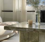 OEM ODM Light Green Onyx Marble Coffee Table Square Natural ...