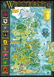 The complete map of the known world, joining the lands of the seven. Westeros Klaradox