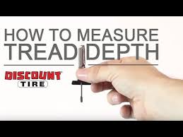 how to check tread depth discount tire