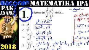 Check spelling or type a new query. Pembahasan Bocoran Pak Anang Un Matematika Ipa Sma 2018 No 1 Eksponensial Youtube