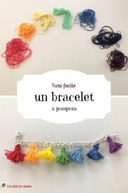 Comment Decorer Un Bracelet Et Faire Des Pompons Avec Une Fourchette Creation Bijoux Facile Bricolage Printemps Ado Tuto Pompon
