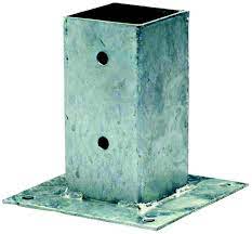 Poteau bois 7xsur cdiscount ! Support De Poteau A Visser Burger 7 X 7 Cm Grillage Cloture Portail Grillage Occultation Jardin Exterieur