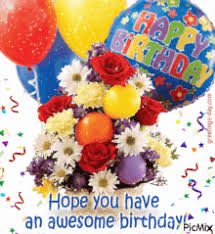 Golden balloons will be chosen by adults who are balloons with cakes make you think about a happy birthday, right? Birthday Flowers Gifs Tenor