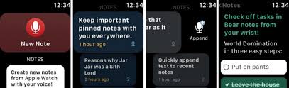 Notes app on apple watch. Bear For Ios Gets Drag And Drop Ier Arrives On Apple Watch