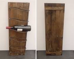 French Wall Mounted Wine Rack Wood 6 Bottles Rack Holder Etsy Wall Mounted Wine Rack Wall Mounted Wine Rack Wood Vintage Home Decor