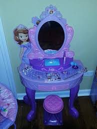 Sofia The First Vanity With Princess Jewelry Surprise Gift Disney Girls Room Toy Cars For Kids Frozen Cupcake Toppers