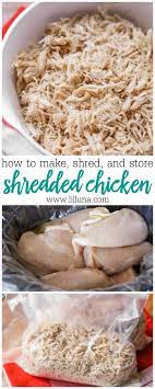 Shredded Chicken How To Cook Shred Use And Store It Lil Luna Recipe Shredded Chicken Sandwiches Shredded Chicken Freezing Cooked Chicken