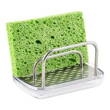 Oxo Good Grips Stainless Steel Sponge Holder In 2020 Sponge Holder Good Grips Sink Basket