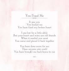 You Fixed Me Beautiful