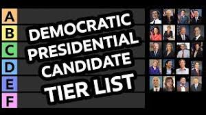List of one term presidents (fernando's good dream or worst nightmare). 2020 Democratic Presidential Candidate Tier List Youtube