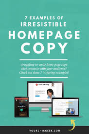 Struggling To Write Homepage Copy For Your Blog Or Website Click Through To Check Out These 7 Epic Homepage Copywri Copywriting Blog Checklist Type Of Writing