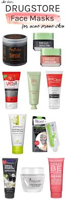 Instead, she recommends looking for masks with beta hydroxy acids like salicylic acid that will help remove excess oil by exfoliating dead skin cells and unclogging pores. Best Drugstore Face Masks For Acne Prone Skin All Under 20 Best Drugstore Face Mask Drugstore Face Masks Acne Face Mask