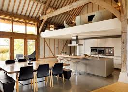 Kitchen With Mezzanine Barn Kitchen Barn Conversion Interiors Barn Interior