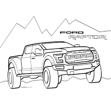 Print online or download for free! Kids Won T Leave You Alone Have Them Color These Ford F 150 Raptors And Mustangs