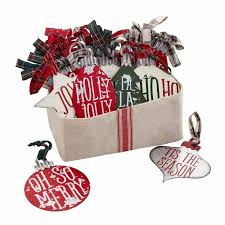 Mud pie felted black lab dog pet christmas ornament. Tin Ornament Basket Mud Pie