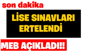 Dönem sınavları ne zaman, nasıl yapılacak? Lise Sinavlari Ertelendi Youtube