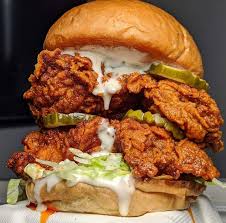 Fit a dutch oven with thermometer; Everybody Loves To Eat Double Nashville Hot Chicken Sandwich Source