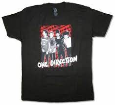 One Direction Arrows Rectangle Band Pic Black T Shirt New Official Merch 1d Ebay