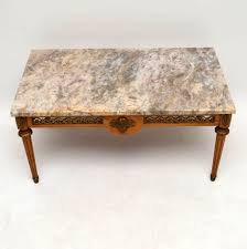 New, vintage and antique marble coffee tables. Antique French Marble Top Coffee Table