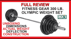 Unboxing and Full Review of Fitness Gear 300 lb Olympic Weight Set ...