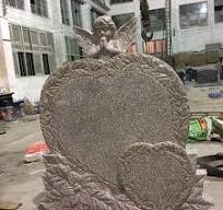 Cheap China Pink Granite Double Heart Shaped Monument Design ...